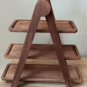 Wooden 3-Tier Serving Ladder