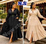 Ladies’ NS Long Sleeve Button-Up Dress