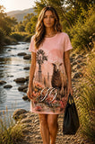 Sheep & Windmill Printed Dress
