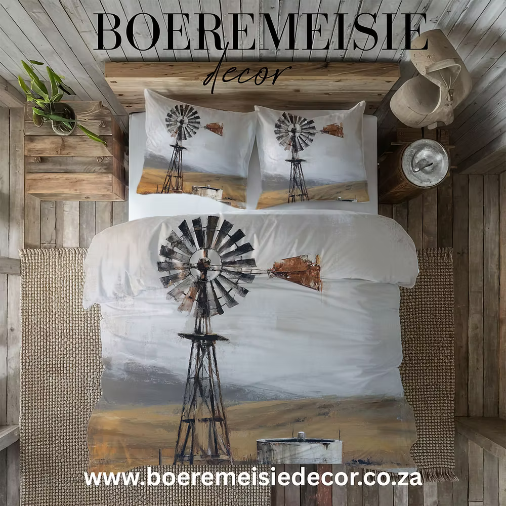 Plaas Dam en Windpomp