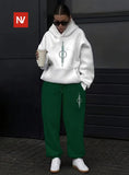 Circle Line Two-Piece Tracksuit Set