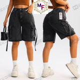 Ladies’ MF Jean Shorts With Side Pockets