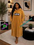 Ladies’ FF Love Hooded Fleece Lounger
