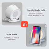SH Nightlight Wireless Bluetooth Speaker With Wireless Charger