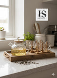 HS 7-Piece Set With Diamond Bamboo Lids