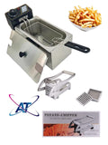 AT 4L Electric Deep Fryer And Potato Chipper Combo