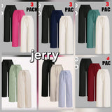 Women’s Long Jerry Pants 3 Pack