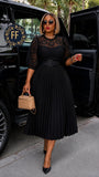 Ladies’ FF Lace Ruffle Dress L-4XL