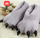 Fuzzy Animal Claw Slippers