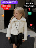 Kids’ KT Fluffy Button-Up Winter Jacket