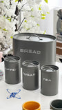 AT Four Piece Bread Bin Kitchen Set
