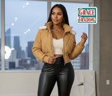 Ladies’ GT Puffer Jacket With Fluffy Shoulders