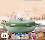 30cm Cast Iron Shallow Casserole Pot
