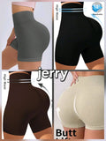 Ladies’ Jerry High Waist Butt-Lifting Ski Shorts - 4 Pack