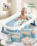 Five Piece Bag Set, Mini Baby Blanket And Baby Bathtub Combo