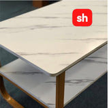 SH Marble Pattern Sofa Side Coffee Table