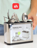 SH Stainless Steel Cutlery Bucket