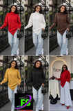 Ladies’ FS Cowl Neck Poncho-Style Long Sleeve Top