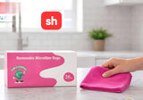 20 Piece Removable Microfiber Rag Box
