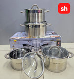 8 Piece High-Quality Stainless Steel Cookware Set