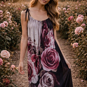 Roses - Drawstring Dress