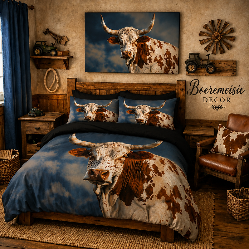 Blue Boy Nguni - Duvet Set