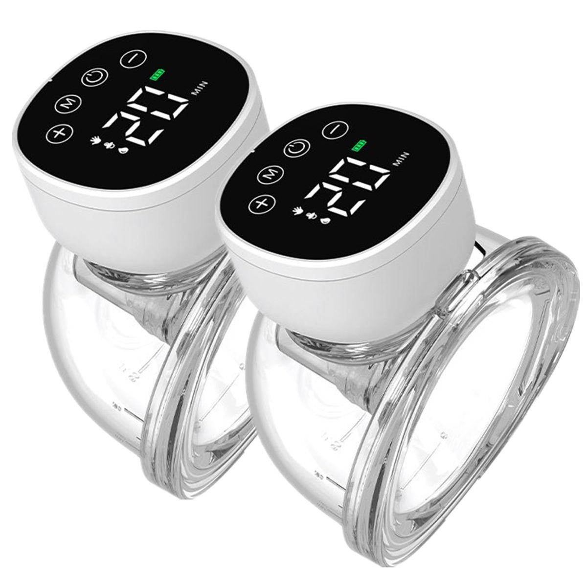 2 Pack Electric Wireless Wearable Breast Pump
