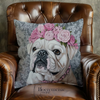 Bulldog Flowers Velvet 1