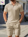 Men’s MF Geometric Pattern Two-Piece Summer Set
