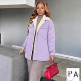 Ladies’ PA Block Jacket With Fur Collar
