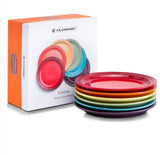 Six Piece 21cm LC Stoneware Round Plate Set