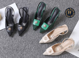 Ladies’ FF Pointed Toe Bedazzled Heels