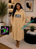 Ladies’ FF Love Hooded Fleece Lounger