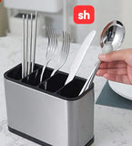 SH Stainless Steel Cutlery Bucket