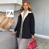 Ladies’ PA Block Jacket With Fur Collar