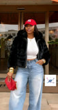 Ladies’ AT Fluffy Winter Jacket With Hood