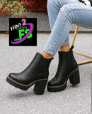 FS High-Heeled Ankle Boots