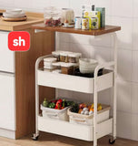 SH Multifunctional 3-Tier Storage Rack With Wheels