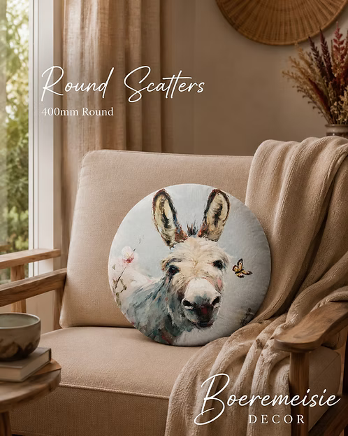Cute Donkey - Premuim Mocklinen with Foam Inner