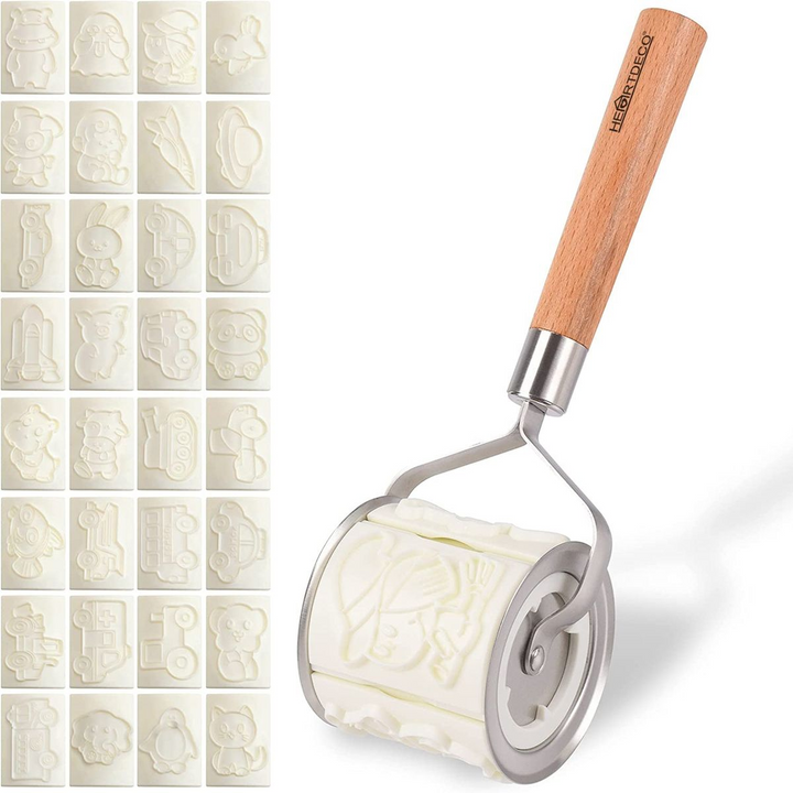 Heartdeco Rolling Cookie Cutter Stamp Set