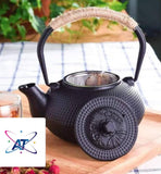 Black Cast Iron Teapot