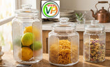 VP Three Piece Glass Storage Jar Set