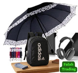 Adult Umbrella, Backpack And Headphones Combo