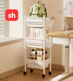 SH 3-Tier Trolley Cart Organizer with Wheels & Drawers