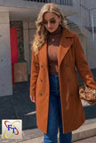 Ladies’ FT Long Outdoor Coat With Six Buttons