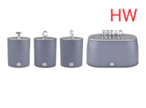 HW 4-Piece Bread Bin Set With Canisters