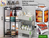 Kitchen And Bathroom Organizer And Quartz Heater Combo
