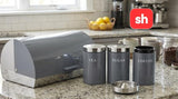 SH Bread Bin With 3-Piece Canister Set