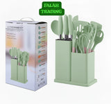 19 Piece Silicone Kitchen Utensil Set