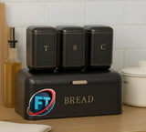 FT 4 Piece Box-Shaped Bread Bin Set